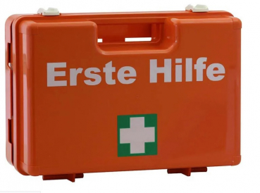 Erste-Hilfe-Koffer mit grünem Kreuz